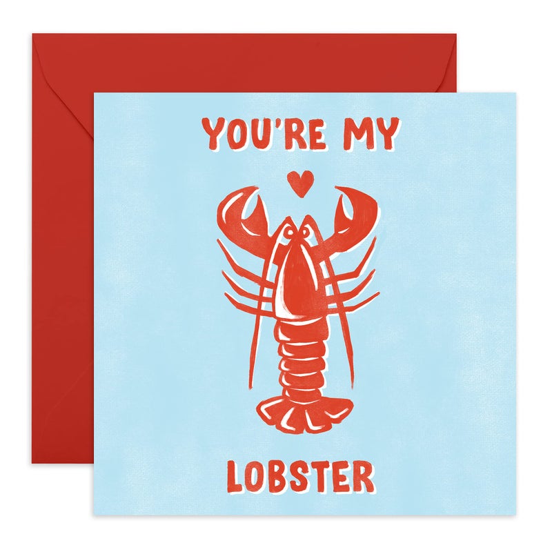 CENTRAL 23 Anniversary Card for Men Women - Youâ€™re My Lobster - Friends Quote - Romantic Valentines Day Card For Him Her Boyfriend Girlfriend - Anniversary Card For Wife Husband - Image 1